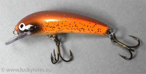 Nils Master INVINCIBLE Deep Running DR Wobbler, Größe: 5 cm, Farbe: 274 Black Head Orange Copper Gold, Gewicht: 6 Gramm